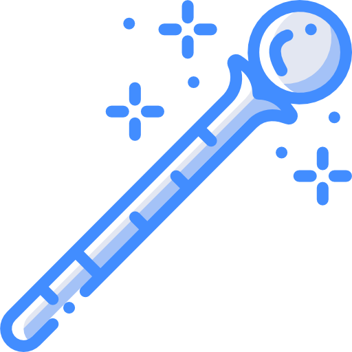 Magic wand Basic Miscellany Blue icon