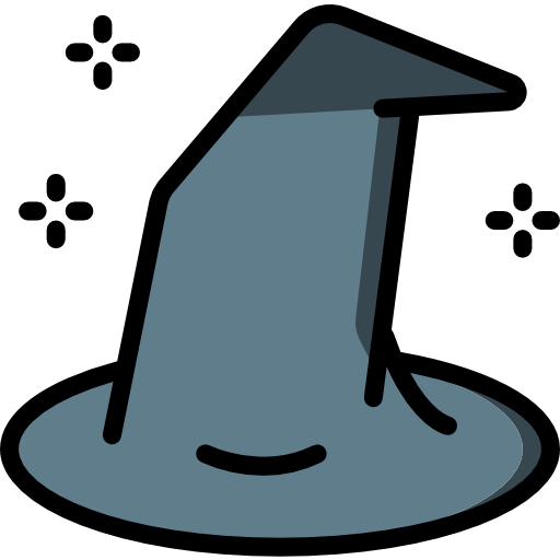 cappello da strega Basic Miscellany Lineal Color icona