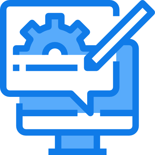 Web design Justicon Blue icon