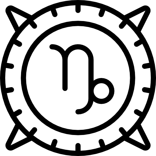 capricornio Basic Miscellany Lineal icono