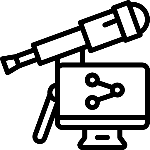 télescope Basic Miscellany Lineal Icône