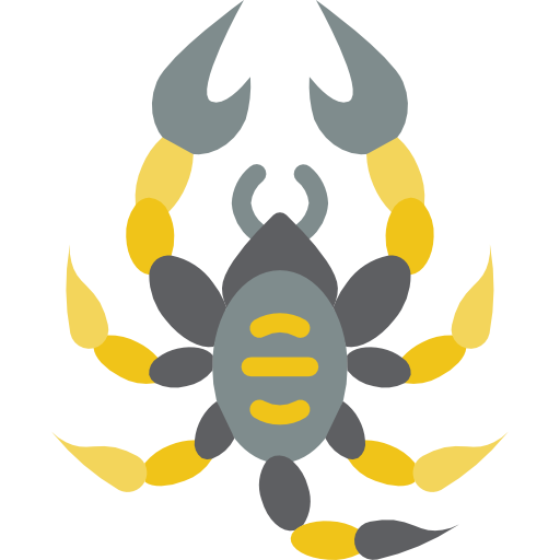 skorpion Basic Miscellany Flat ikona