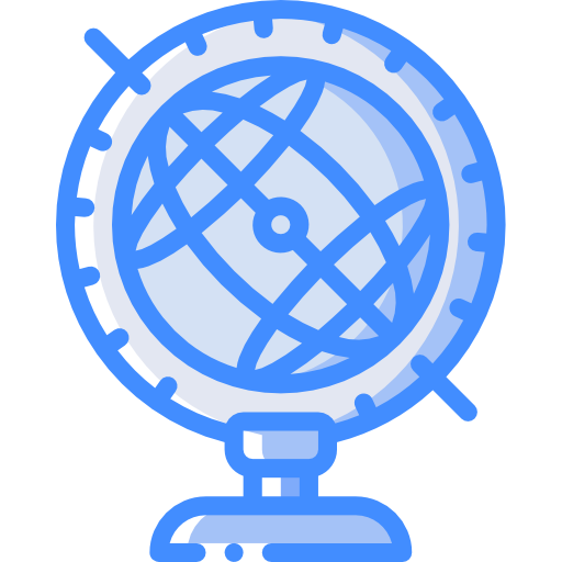 Earth globe Basic Miscellany Blue icon