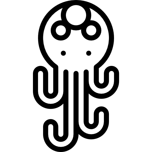 Осьминог Basic Miscellany Lineal иконка