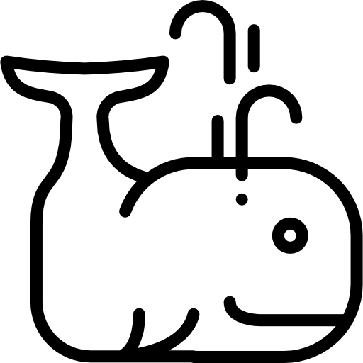 wieloryb Basic Miscellany Lineal ikona