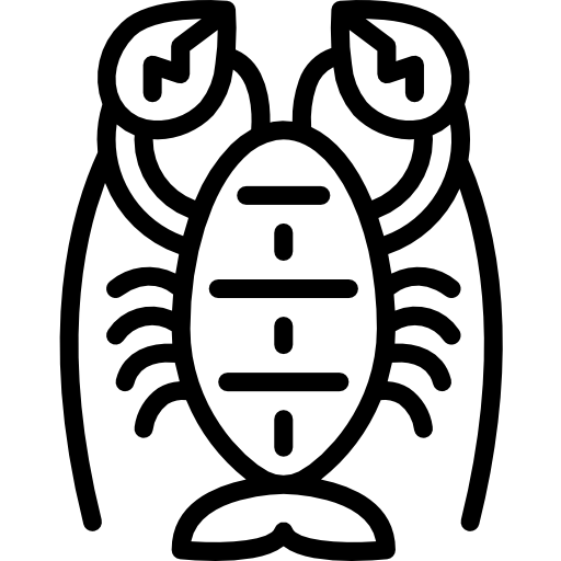 aragosta Basic Miscellany Lineal icona