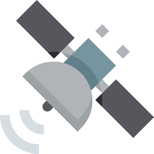 satelita Pixelmeetup Flat ikona