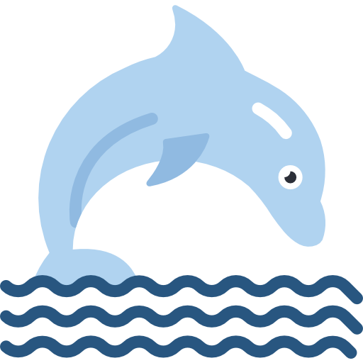 delfín Basic Miscellany Flat icono