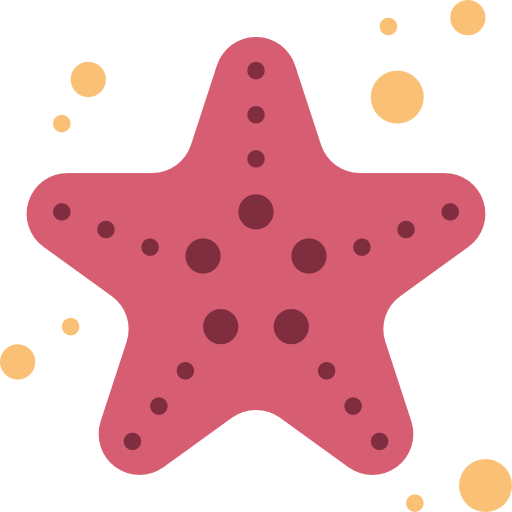 estrella de mar Basic Miscellany Flat icono