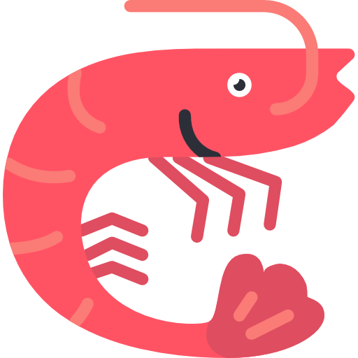 Shrimp Basic Miscellany Flat icon