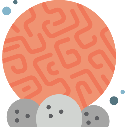 koraal Basic Miscellany Flat icoon