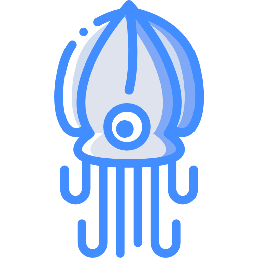 calamar Basic Miscellany Blue Icône