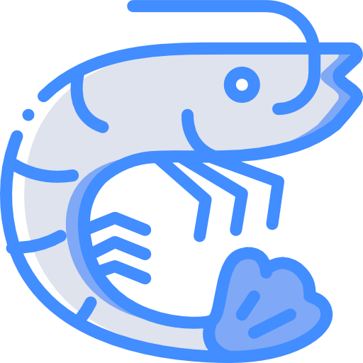 Shrimp Basic Miscellany Blue icon
