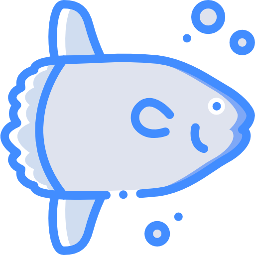 słoneczna ryba Basic Miscellany Blue ikona