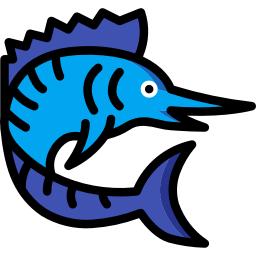 рыба-меч Basic Miscellany Lineal Color иконка