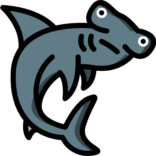 hammerhai fisch Basic Miscellany Lineal Color icon