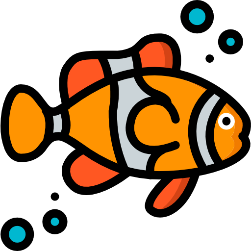 pesce pagliaccio Basic Miscellany Lineal Color icona