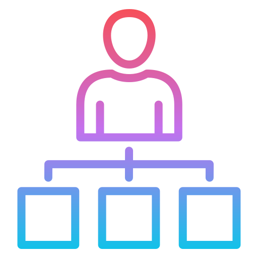 estrutura de organização Generic gradient outline Ícone