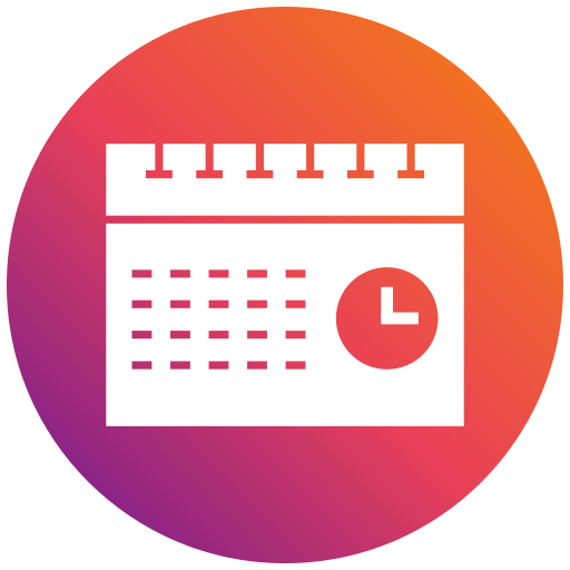 Timetable Generic gradient fill icon