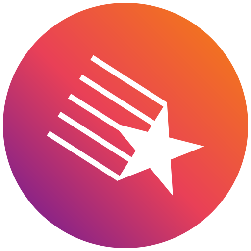 Shooting star Generic gradient fill icon