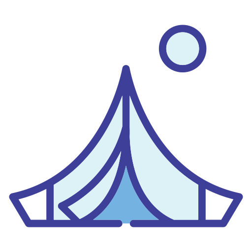 자이마 텐트 Generic color lineal-color icon