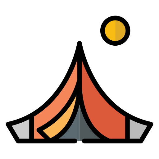 Jaima tent Generic color lineal-color icon