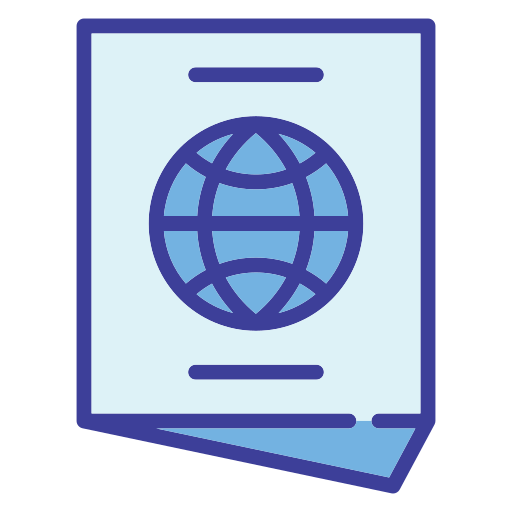 Заграничный пасспорт Generic color lineal-color иконка