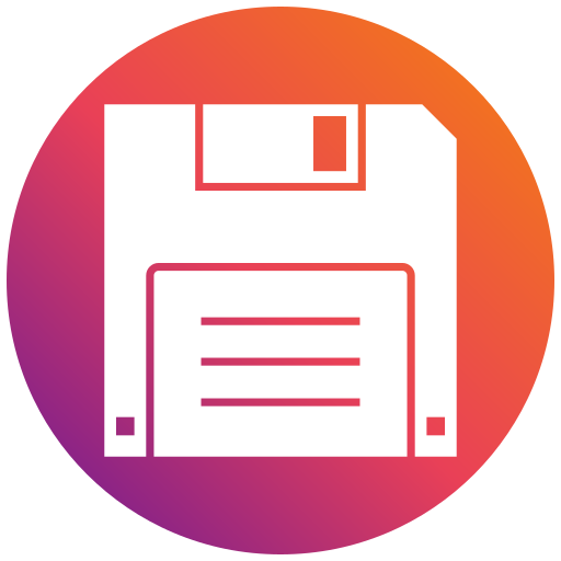 Floppy disk Generic gradient fill icon
