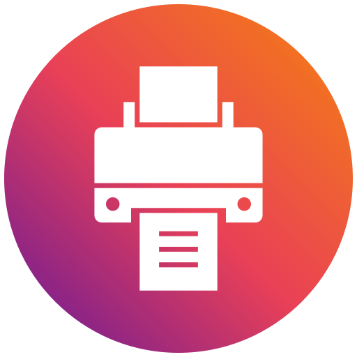 printer Generic gradient fill icoon