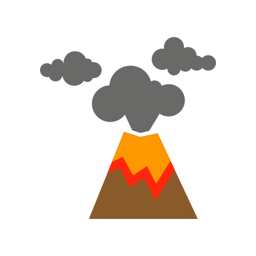 volcán Generic color fill icono