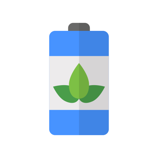 eco-batterij Generic color fill icoon