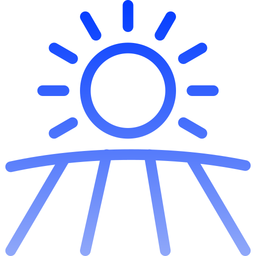 słoneczny Generic gradient outline ikona