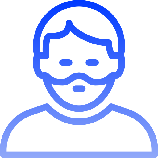 ひげの男 Generic gradient outline icon