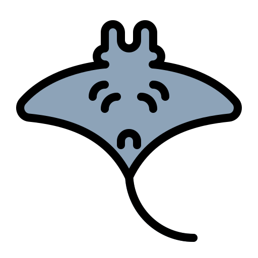 Manta ray Generic color lineal-color icon