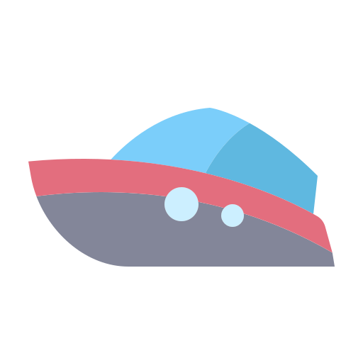 Скоростной катер Generic color fill иконка