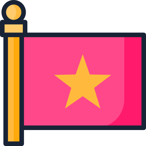 vlag Generic color outline icoon