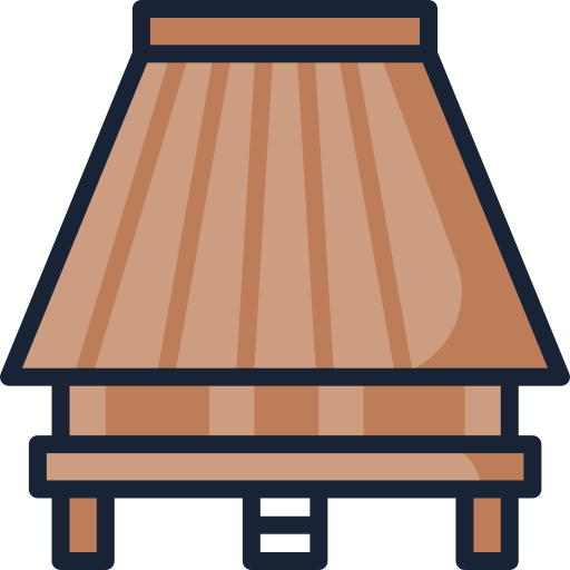 Stilt house Generic color outline icon