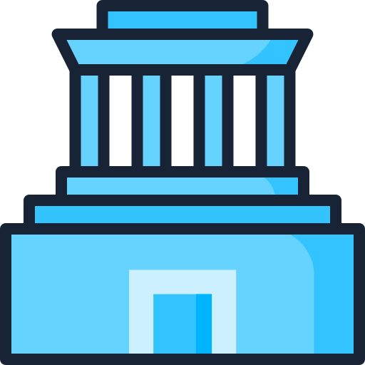 mausoleum Generic color outline icoon