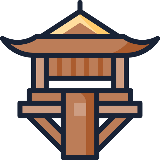 pagoda Generic color outline icono