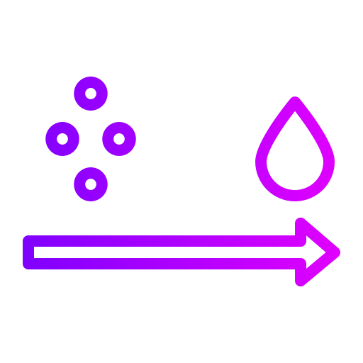 condensatie Generic gradient outline icoon