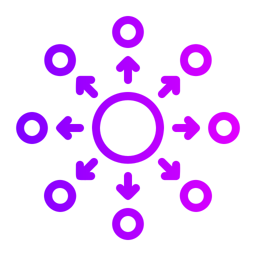 la diffusion Generic gradient outline Icône