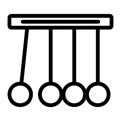 흔들리는 추 Generic black outline icon