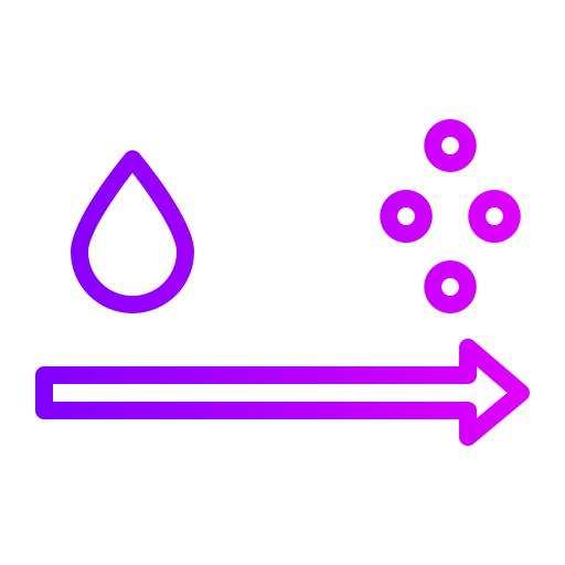 verdamping Generic gradient outline icoon