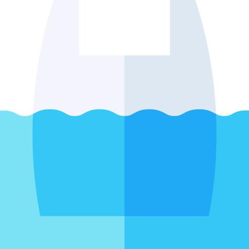 water Basic Straight Flat icoon