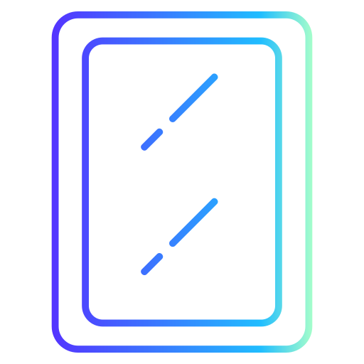 spiegel Generic gradient outline icoon