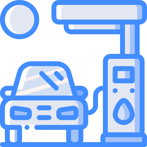 benzinestation Basic Miscellany Blue icoon