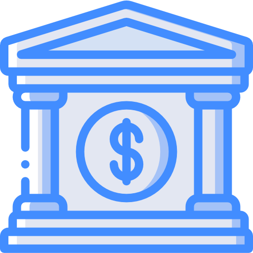 bank Basic Miscellany Blue icoon