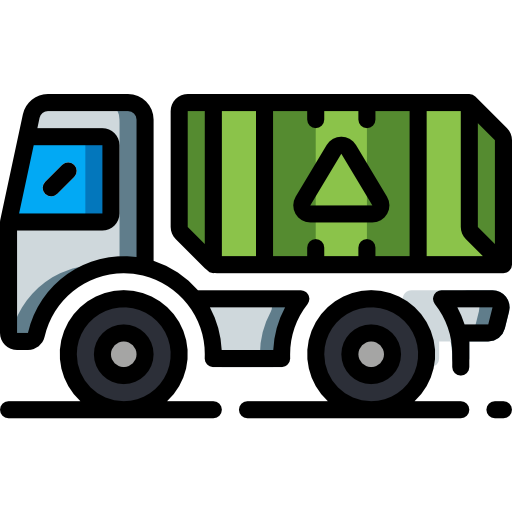 camión de la basura Basic Miscellany Lineal Color icono
