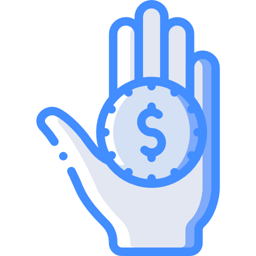 Donation Basic Miscellany Blue icon