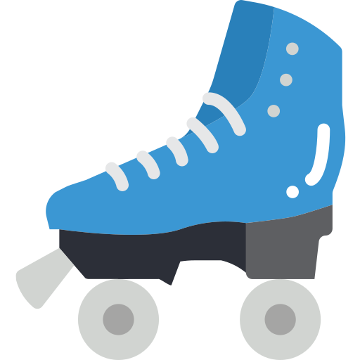 Roller skate Basic Miscellany Flat icon